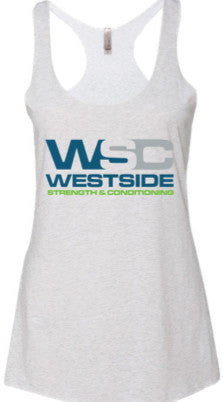 White WSC Racer Back Tank